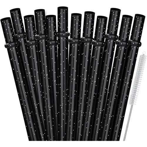 Glitter Plastic straws 