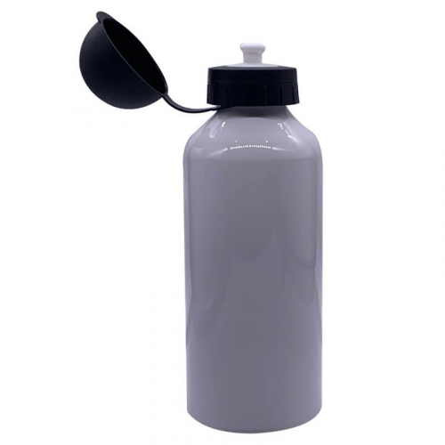 600ml Aluminum water bottle White/Silver