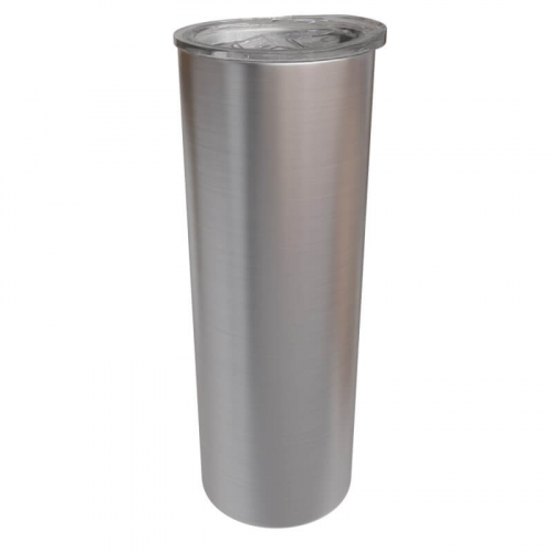 20oz Silver Skinny Straight Tumbler